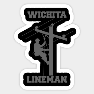 Wichita Lineman Silhouette Classic Design Sticker